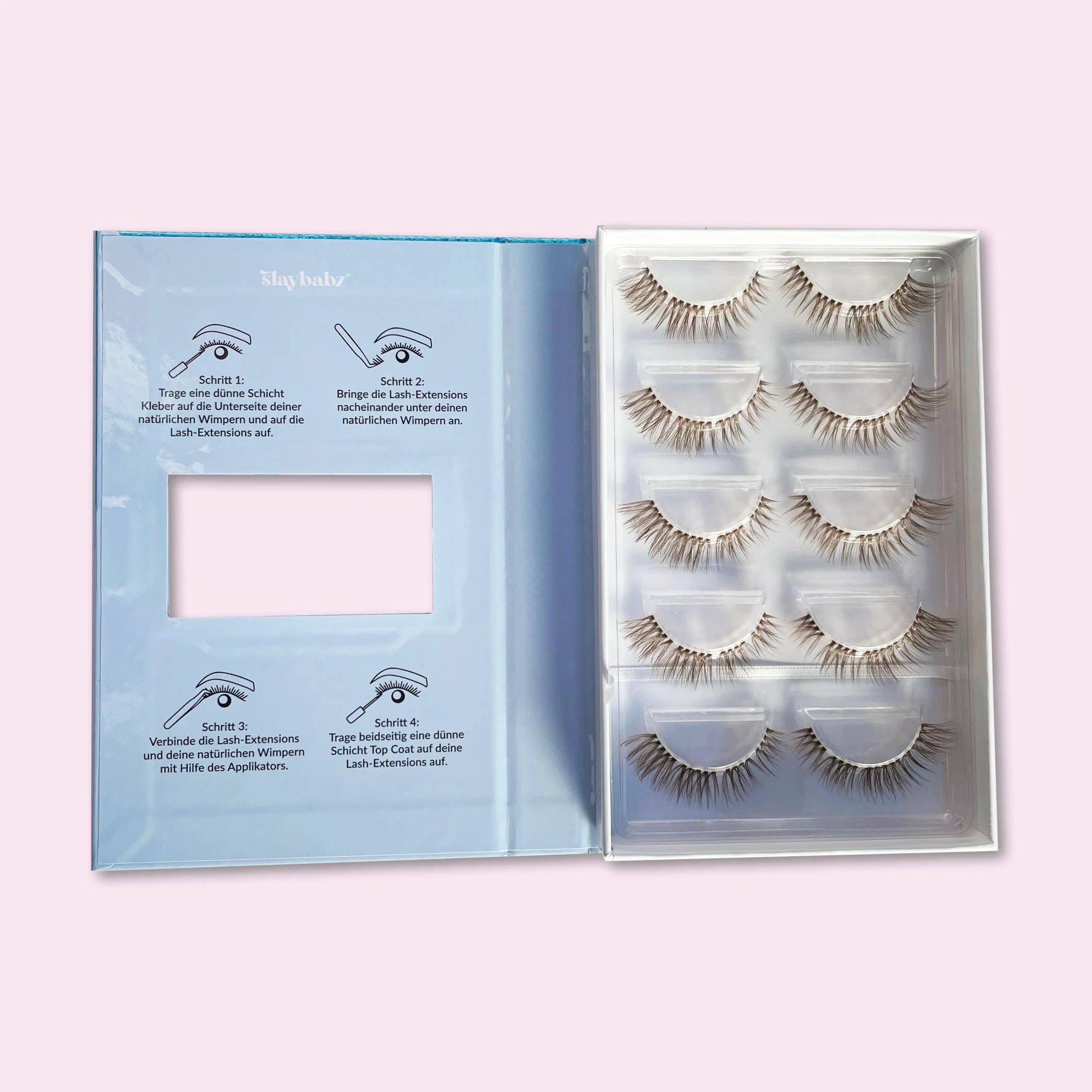Pretty Princess Cinderella DIY Lash-Extensions in Braun für einen softeren mittelstarken Lash-Look von Slaybabz