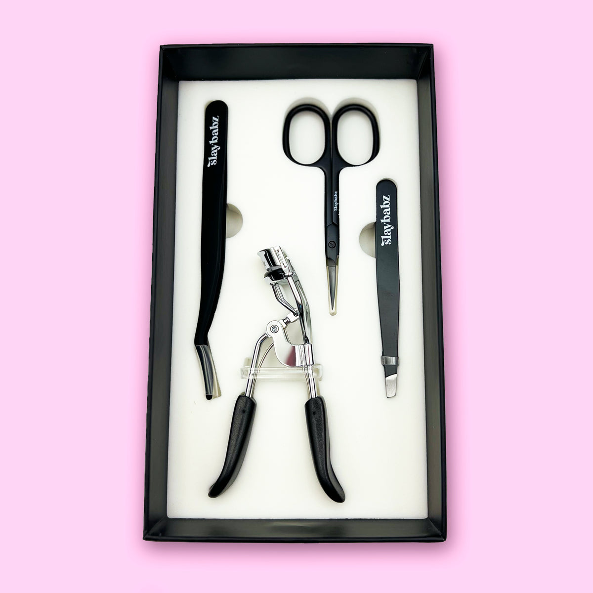Slaybabz Tool Kit mit vier Werkzeugen für präzises Anbringen von DIY Lash-Extensions