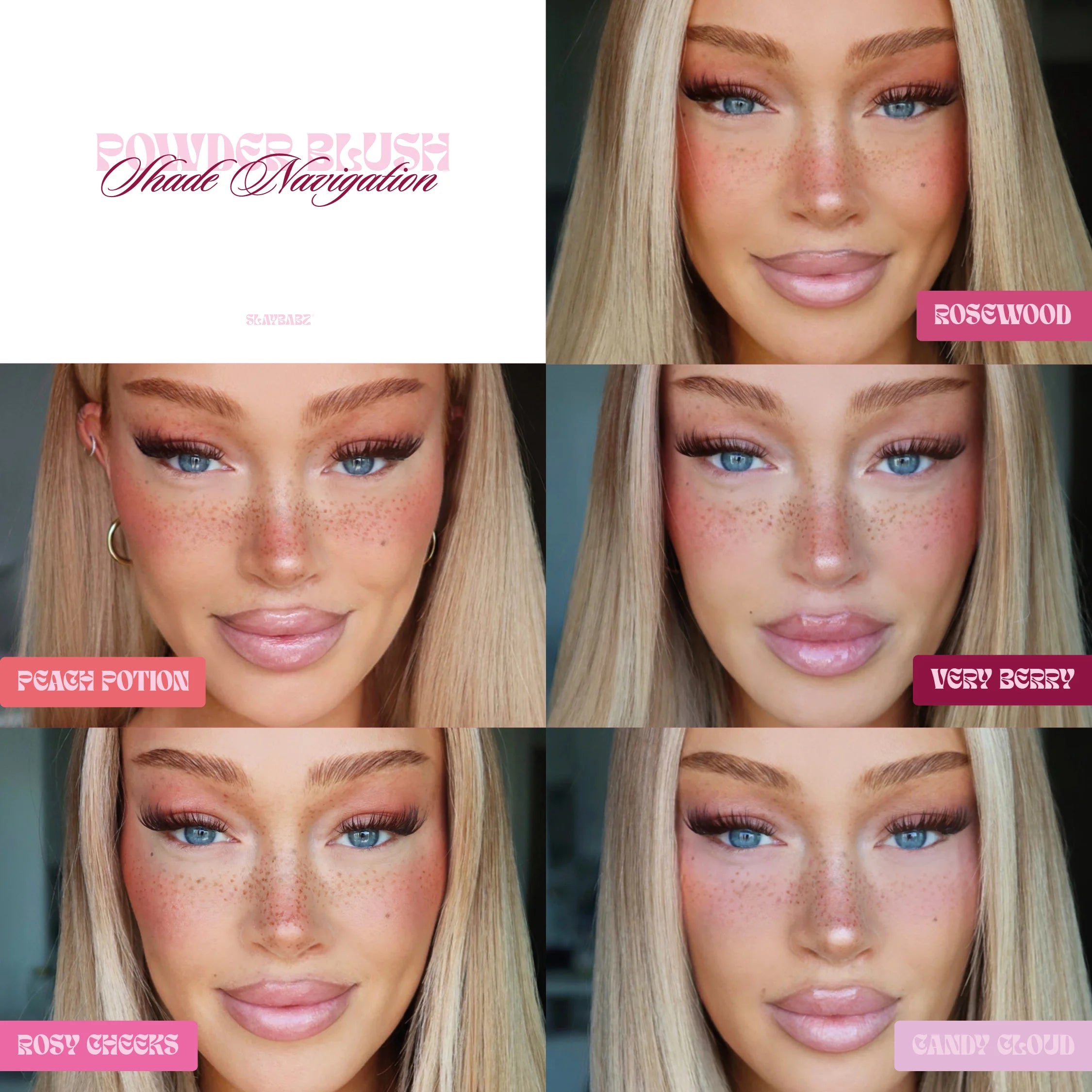 Powder Blush Farbübersicht